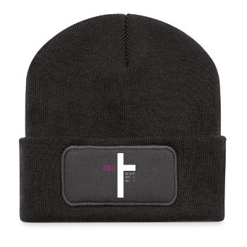 Croix de Saint-Jean - Beanie recyclé à patch - charbon - Devant