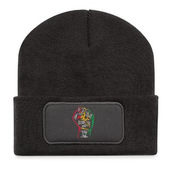 Inspiring Black Leaders Power Fist Hand Black - Recycled Patch Beanie - dark grey - Front