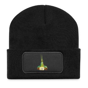 Trophy for the loser! - Recycled Patch Beanie - black - Front