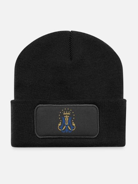 Auspice Maria - Recycled Patch Beanie - black