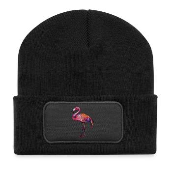 Flamingo - Recycled Patch Beanie - black - Front