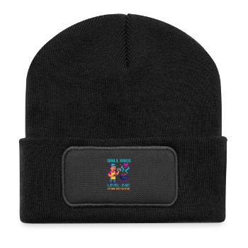 Grill Dad Mode Activé Grilling Father Gaming - Beanie recyclé à patch - noir - Devant