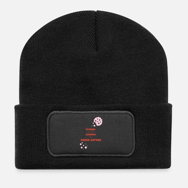 Crumb Confett - Recycelte Patch Beanie - Schwarz