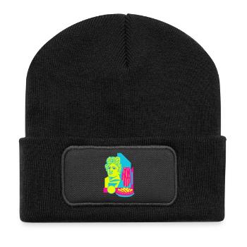 Art Food - Beanie recyclé à patch - noir - Devant