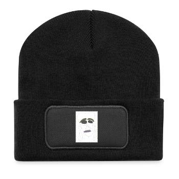 talk about feelings 3 - Recycled Patch Beanie - black - Front