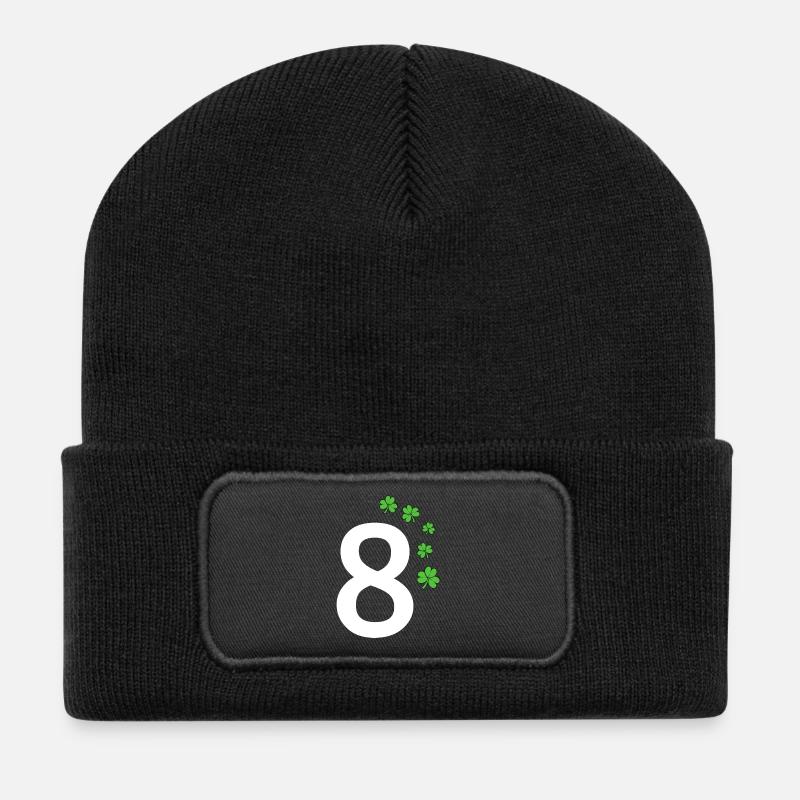 8 - Recycled Patch Beanie - black