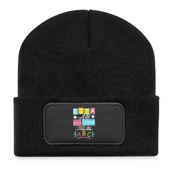 Kita Abgänger 2026 - Recycelte Patch Beanie - Schwarz - Vorne