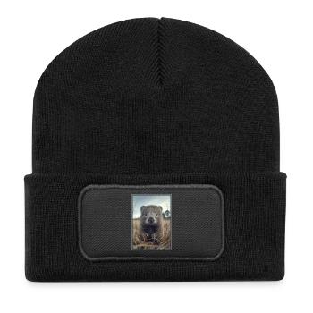 Wombats Wombat - Recycled Patch Beanie - black - Front