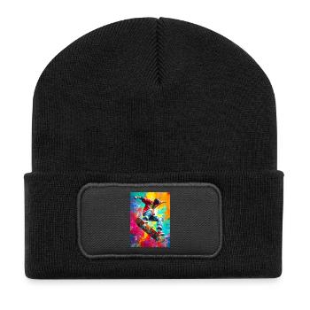 Chromatic Skateboard Splash - Recycled Patch Beanie - black - Front