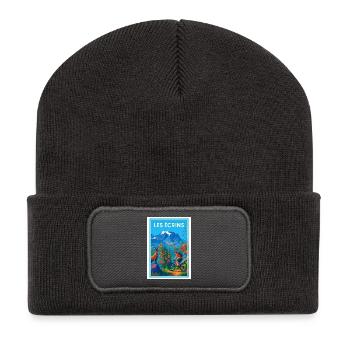 Mountain Biking in the Écrins - Recycled Patch Beanie - dark grey - Front