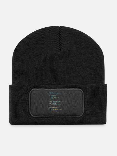 Programmeur Humour - Développeur Logique et Technologie - Beanie recyclé à patch - noir