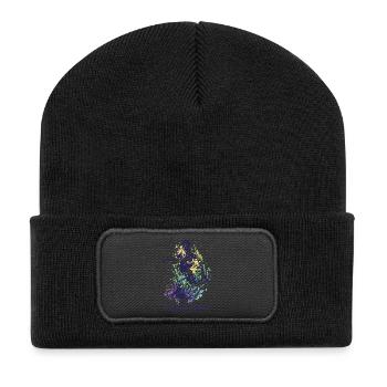 Mon Dayi (oncle) est roi et joueur de football - Beanie recyclé à patch - noir - Devant
