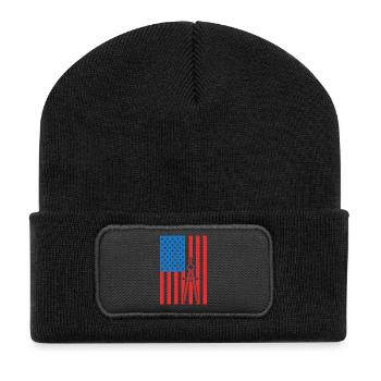 4 juillet États-Unis Architecture - Beanie recyclé à patch - noir - Devant