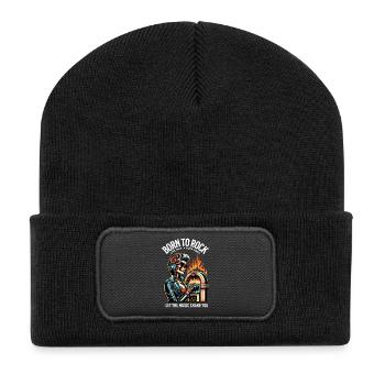 Rock and Roll Always and Forever Rockabilly 2025 - Recycelte Patch Beanie - Schwarz - Vorne