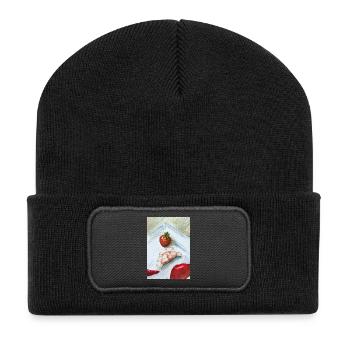 Strawberry Ginger Still Life - Recycled Patch Beanie - black - Front