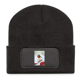 Strawberry Ginger Still Life - Recycled Patch Beanie - dark grey - Front