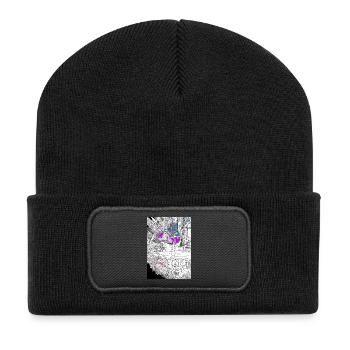 Fish Eye Skyscrapers - Recycled Patch Beanie - black - Front