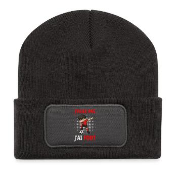 I Can't I Football Boys - Recycled Patch Beanie - dark grey - Front