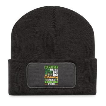 Garden & Plant Lovers Gifts - Recycled Patch Beanie - dark grey - Front
