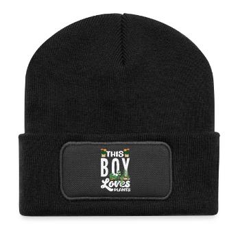 Garden & Plant Lovers Gifts - Recycled Patch Beanie - black - Front