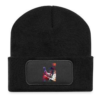 Autorennen #racing #sport - Recycelte Patch Beanie - Schwarz - Vorne