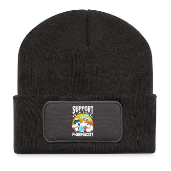 Apotheker Pharmazeutisch-technischer - Recycelte Patch Beanie - Dunkelgrau - Vorne