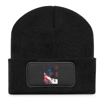 BMX Rider Sport #sport #bike - Beanie recyclé à patch - noir - Devant