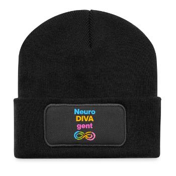 NEURODIVERGENT, NEURODIVERGENCE POWER, ADHD POWER - Recycled Patch Beanie - black - Front