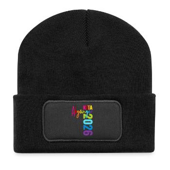 Kita Abgänger 2026 - Recycelte Patch Beanie - Schwarz - Vorne