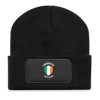 Drapeau irlandais de Limerick - Beanie recyclé à patch - noir - Devant