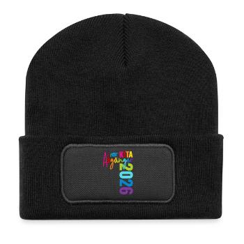 Kita Abgänger 2026 - Recycelte Patch Beanie - Schwarz - Vorne
