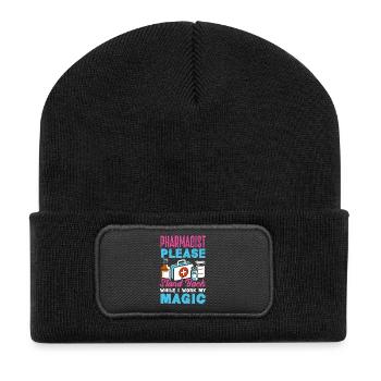 Pharmacien Technicien Pharmaceutique - Beanie recyclé à patch - noir - Devant