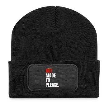 NOT1 - Beanie recyclé à patch - noir - Devant