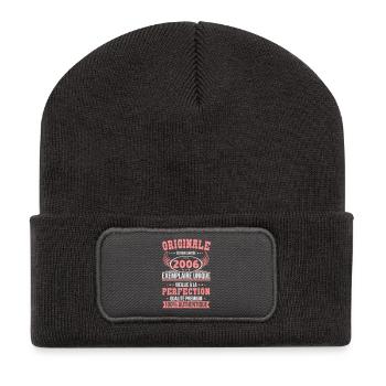 2006 – Unique example – Premium quality - Recycled Patch Beanie - dark grey - Front