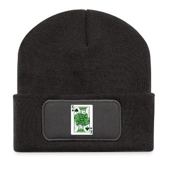 King Of Shamrock St Patrick’s Irish - Recycled Patch Beanie - dark grey - Front