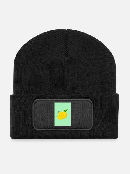 Lemons - Recycled Patch Beanie - black