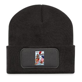 Japan - Recycelte Patch Beanie - Dunkelgrau - Vorne