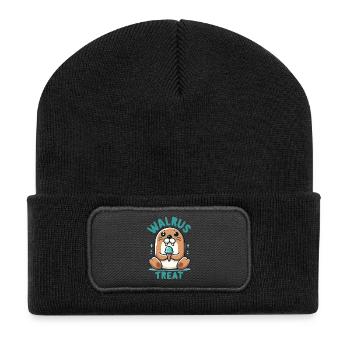 Walrus Treat Eiscreme - Recycled Patch Beanie - black - Front
