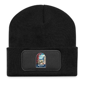 Explore Mediterranean Paradise Naxos In Greece - Recycled Patch Beanie - black - Front
