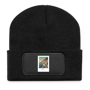 Italia Coastal Magic Motorcycle - Recycled Patch Beanie - black - Front