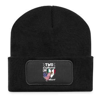 Fierté du Mexique & Maison Drapeau du Mexique - Beanie recyclé à patch - noir - Devant