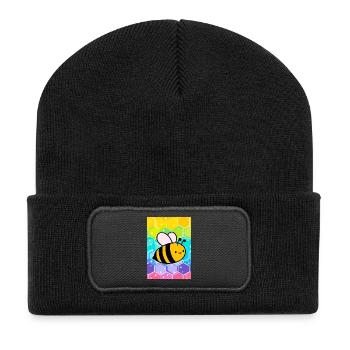 bee - Recycled Patch Beanie - black - Front