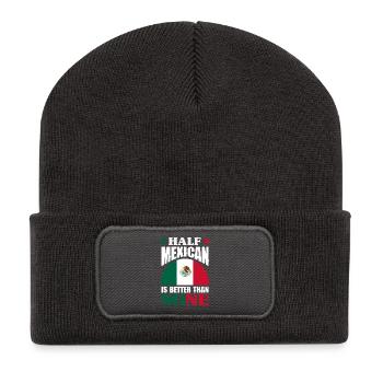 Fierté du Mexique & Maison Drapeau du Mexique - Beanie recyclé à patch - charbon - Devant