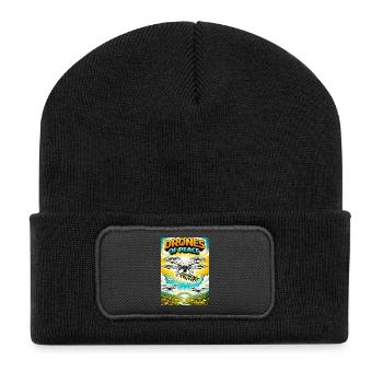 Drones of Peace Olive Flight - Recycled Patch Beanie - black - Front