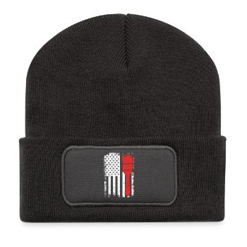 4th of July USA Painter - Recycled Patch Beanie - dark grey - Front