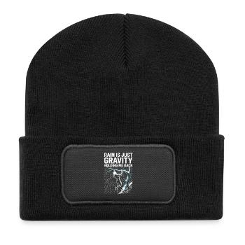 Calisthenics And Rain - Recycled Patch Beanie - black - Front