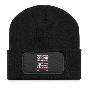 Dominican Republic Flag Dom Rep Pride - Recycled Patch Beanie - black - Front