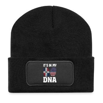 Dominican Republic Flag Dom Rep Pride - Recycled Patch Beanie - black - Front