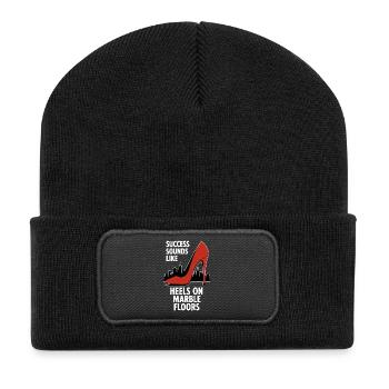 Success Sounds Like Heels - Business Skyline - Recycled Patch Beanie - black - Front