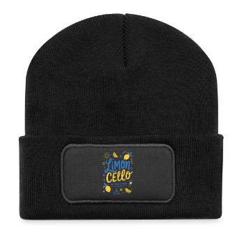 Limoncello - La dolce vita - Recycelte Patch Beanie - Schwarz - Vorne
